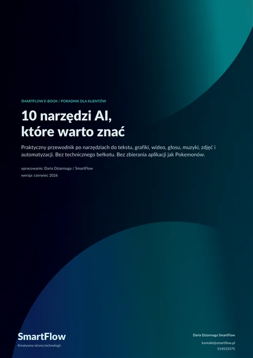 Okładka e-booka 10 narzędzi AI